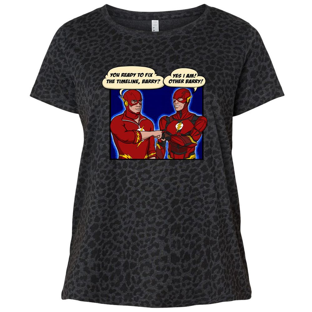 Ladies Curvy Jersey - R4BUX3TW - Black Leopard - 11