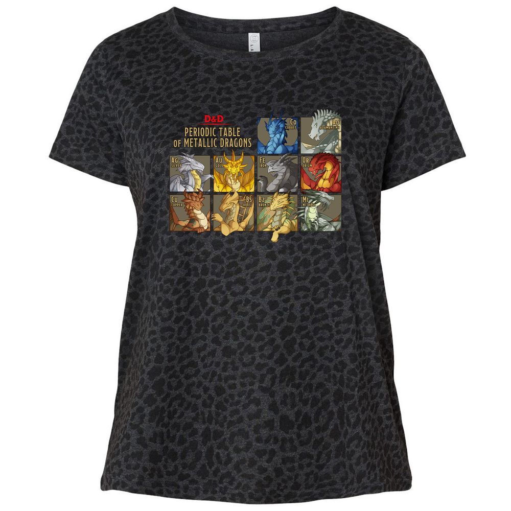 Ladies Curvy Jersey - KUUD68GK - Black Leopard - 11