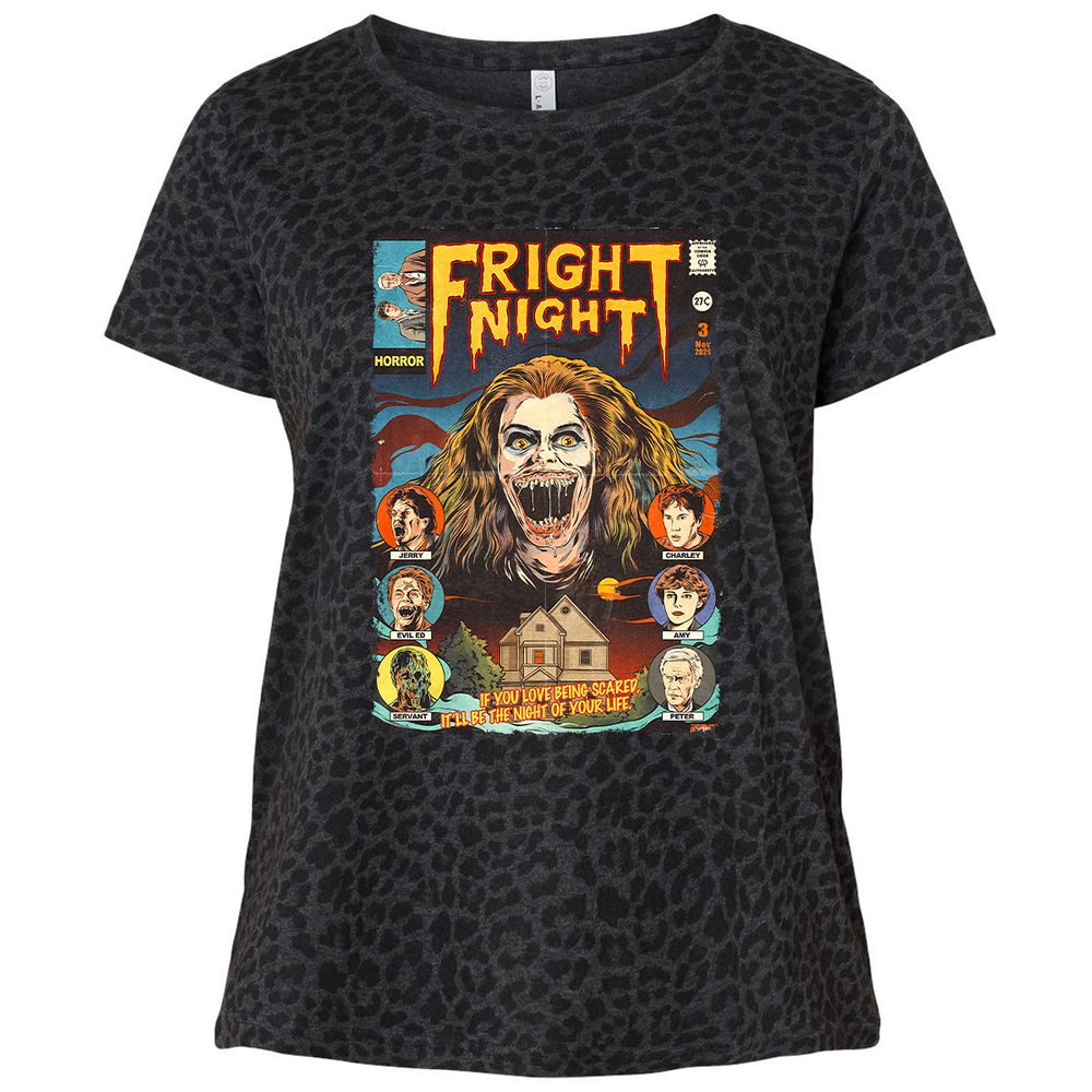 Ladies Curvy Jersey - HYSWKZ6J - Black Leopard - 11