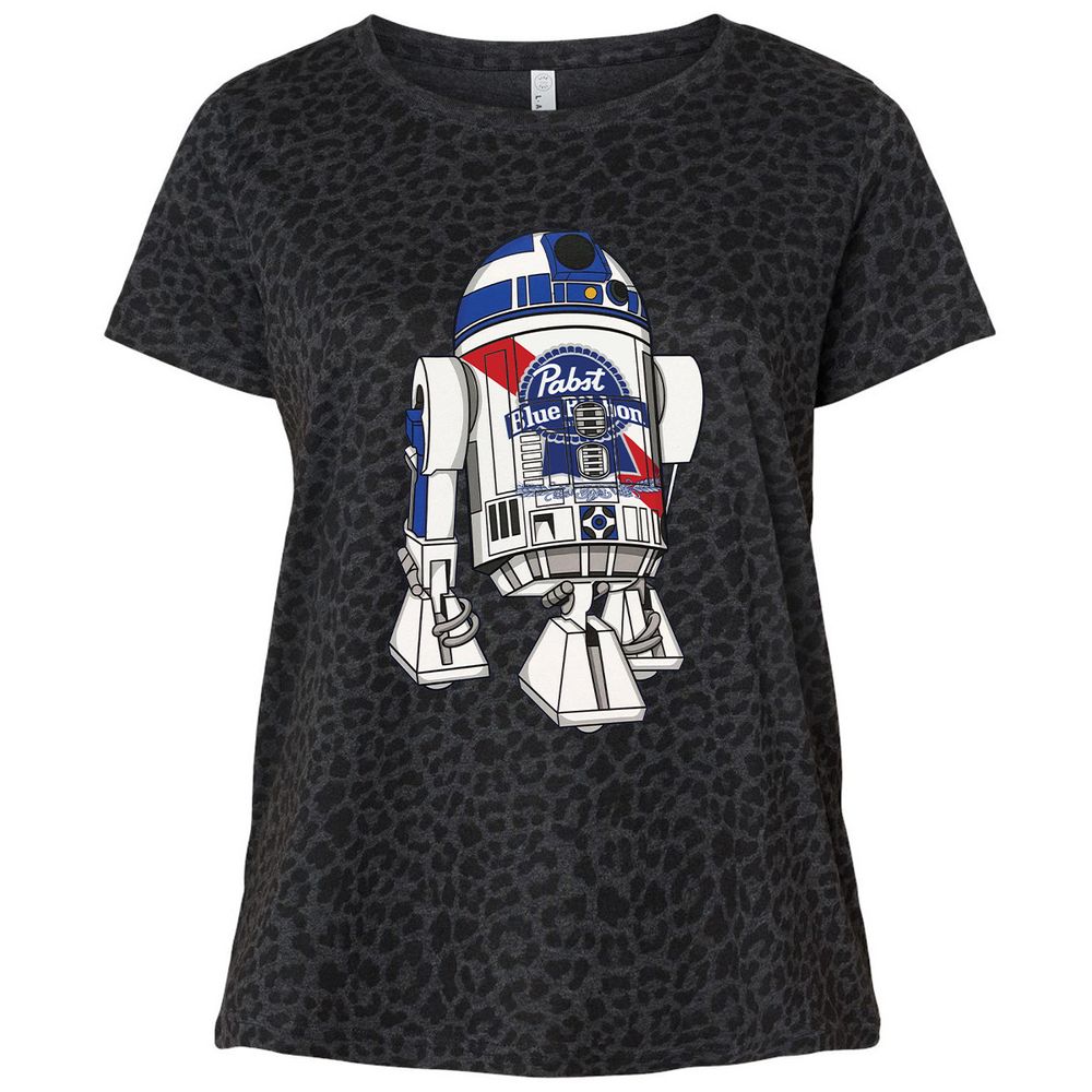 Ladies Curvy Jersey - YB9X2YRD - Black Leopard - 11