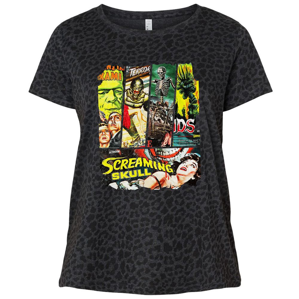 Ladies Curvy Jersey - T39H9Y8U - Black Leopard - 11