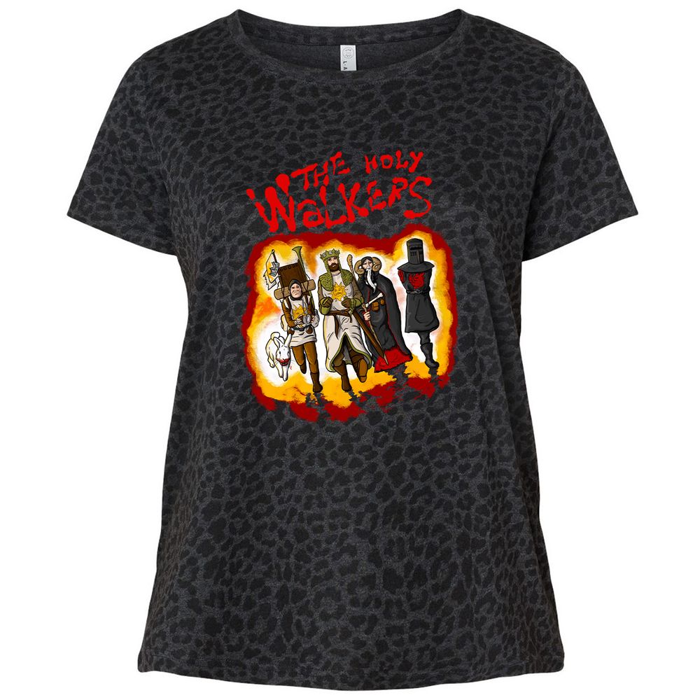 Ladies Curvy Jersey - HE9QTD43 - Black Leopard - 11