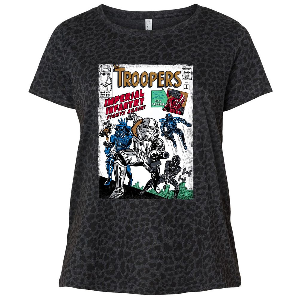 Ladies Curvy Jersey - EG1ED326 - Black Leopard - 11