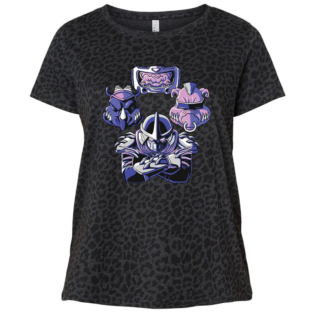 Ladies Curvy Jersey - QLAUA6G2 - Black Leopard - 11