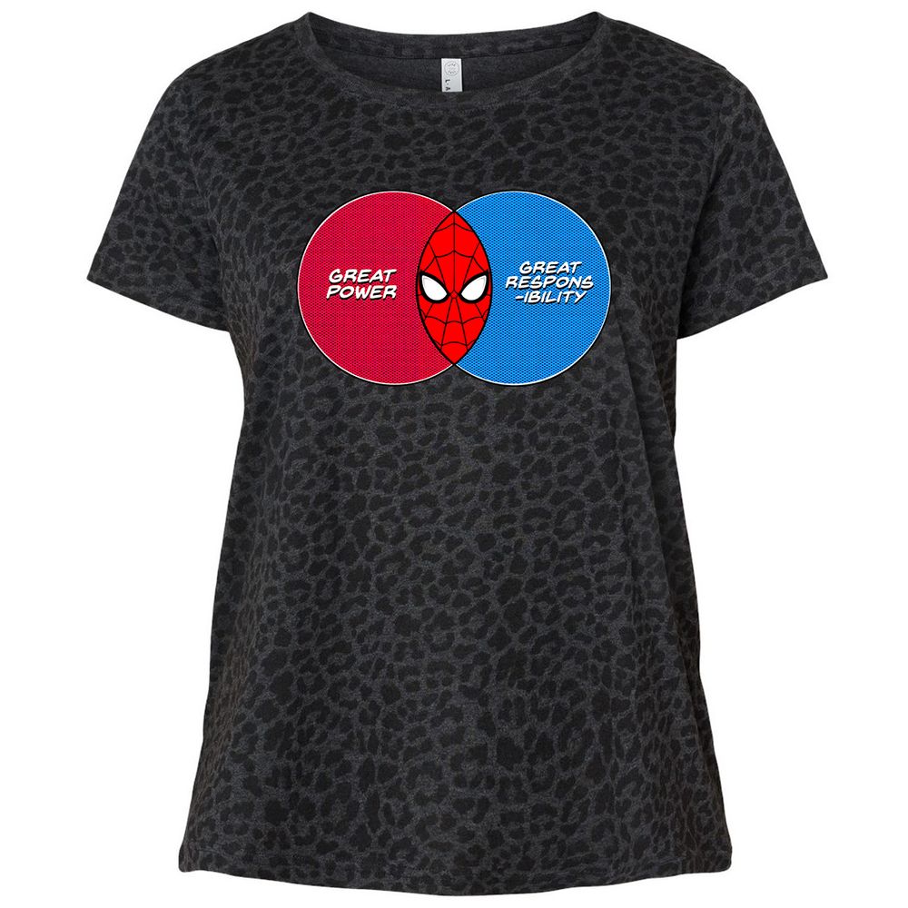 Ladies Curvy Jersey - QVR4YNTE - Black Leopard - 11