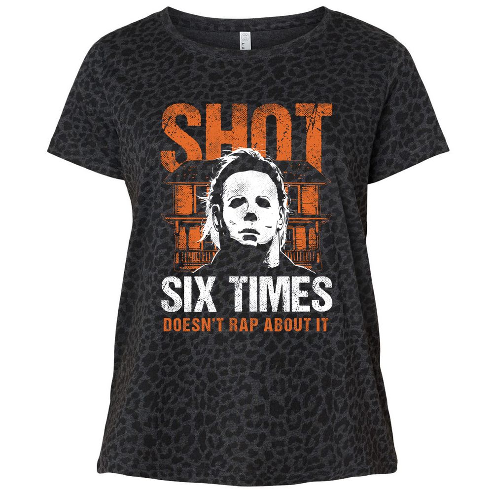 Ladies Curvy Jersey - ZNDUA4WU - Black Leopard - 11