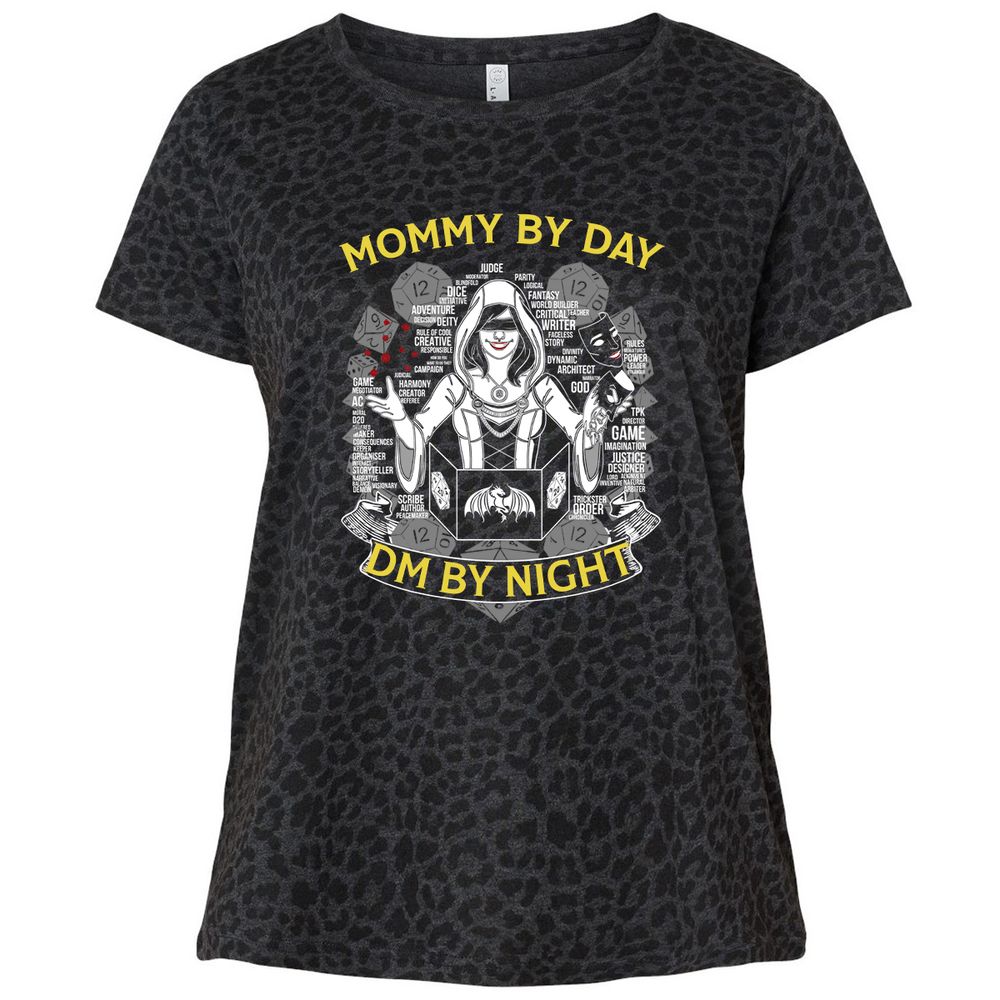 Ladies Curvy Jersey - VSSBXDDF - Black Leopard - 11