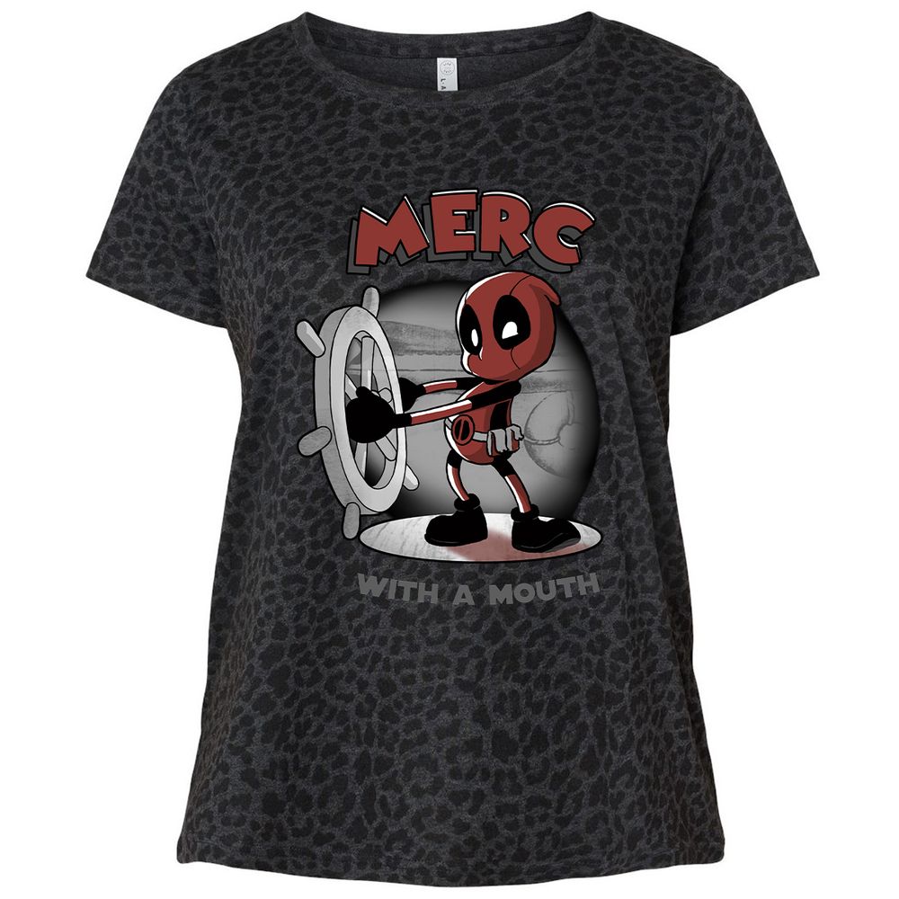 Ladies Curvy Jersey - YE6JK979 - Black Leopard - 11