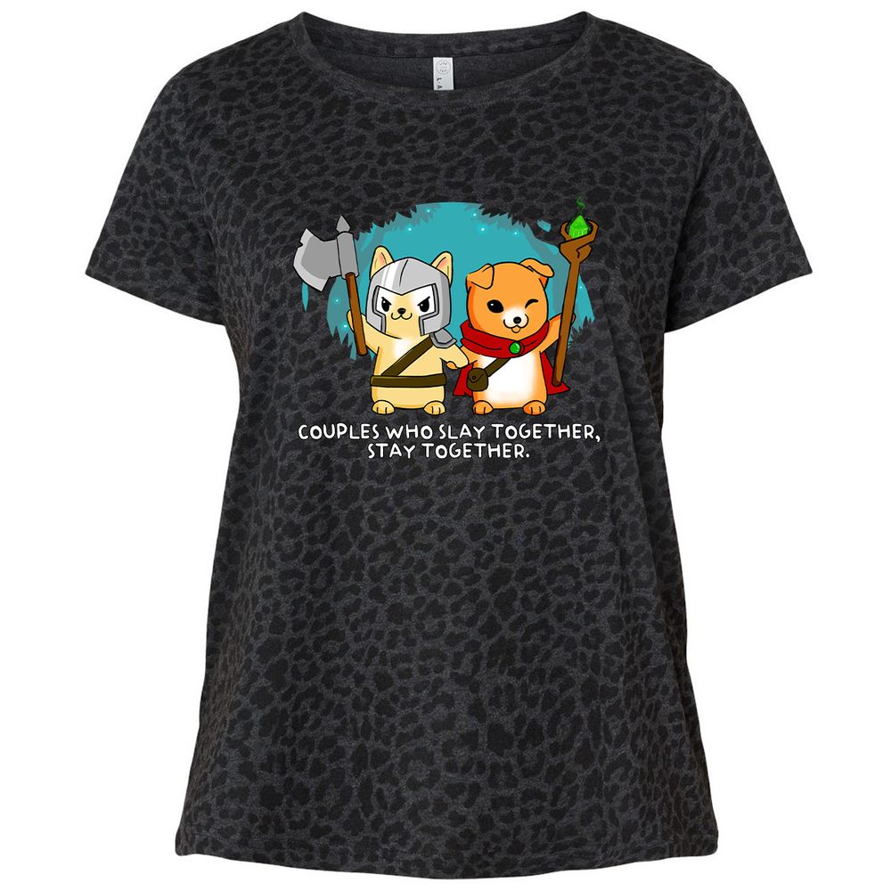 Ladies Curvy Jersey - LDP2DESS - Black Leopard - 11