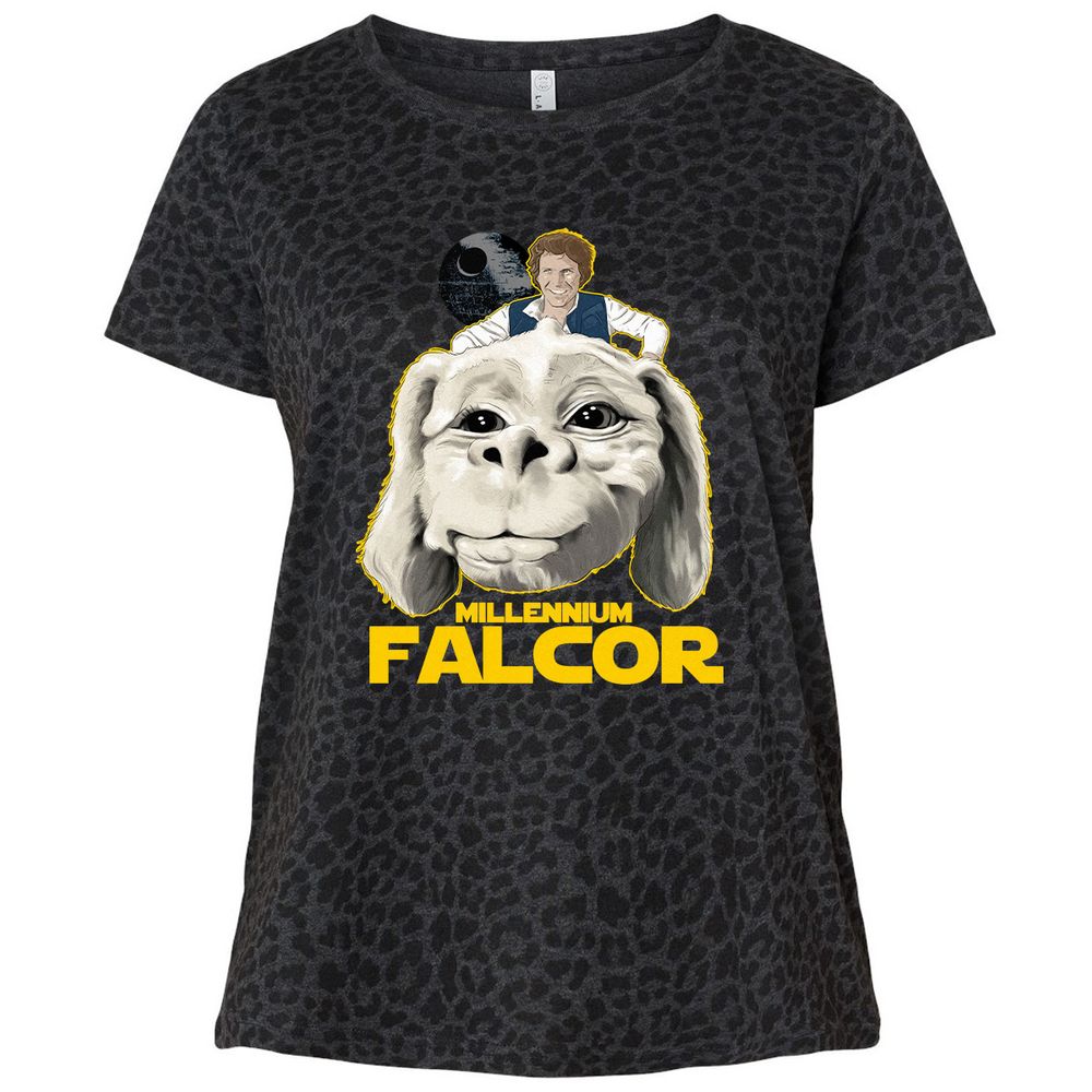 Ladies Curvy Jersey - TTU3N15P - Black Leopard - 11