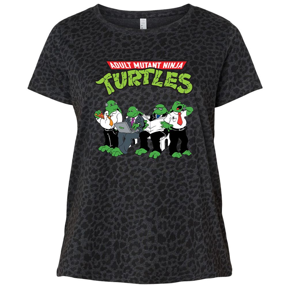 Ladies Curvy Jersey - 7YCZK5W6 - Black Leopard - 11