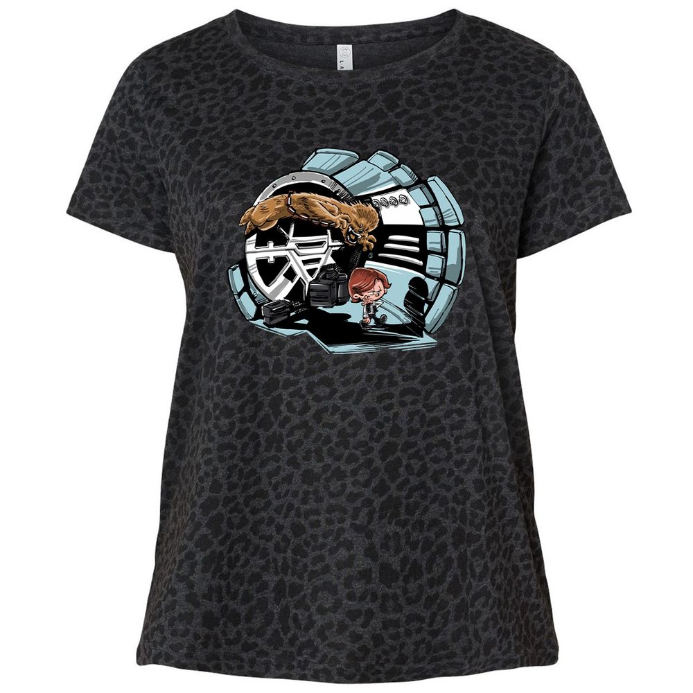 Ladies Curvy Jersey - HW5382BV - Black Leopard - 11