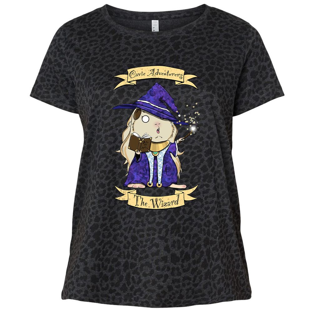 Ladies Curvy Jersey - YBJAUUJL - Black Leopard - 11