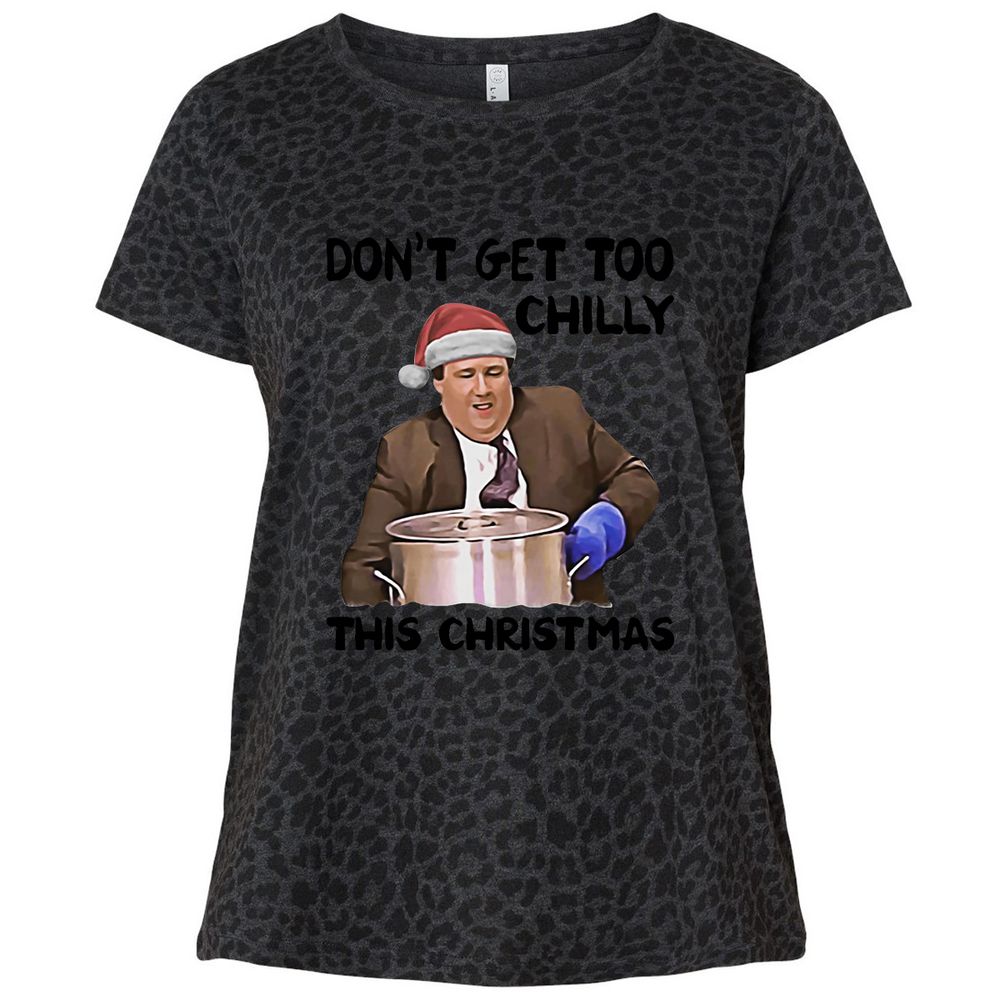 Ladies Curvy Jersey - G52NXZLQ - Black Leopard - 11