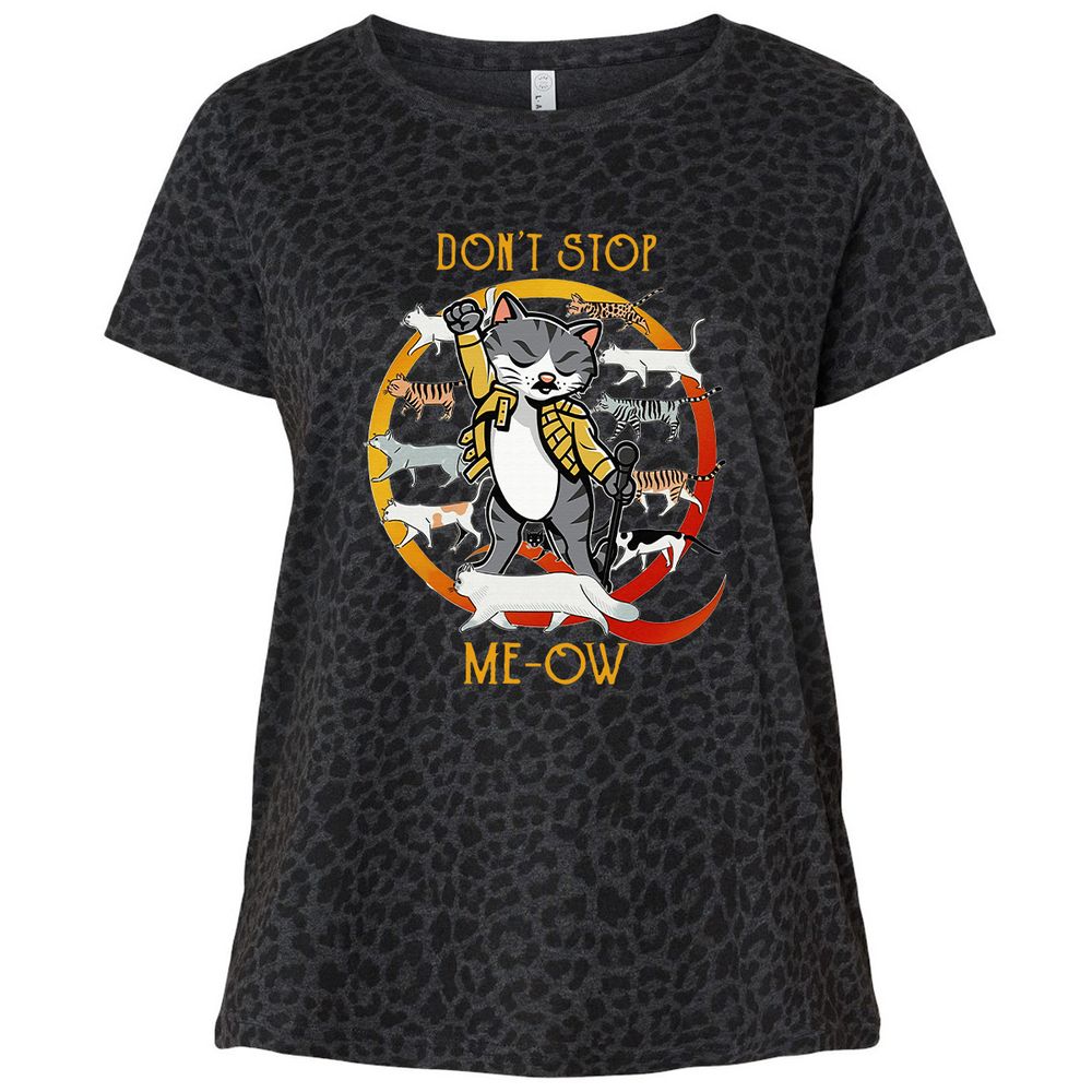 Ladies Curvy Jersey - UJKS95U7 - Black Leopard - 11