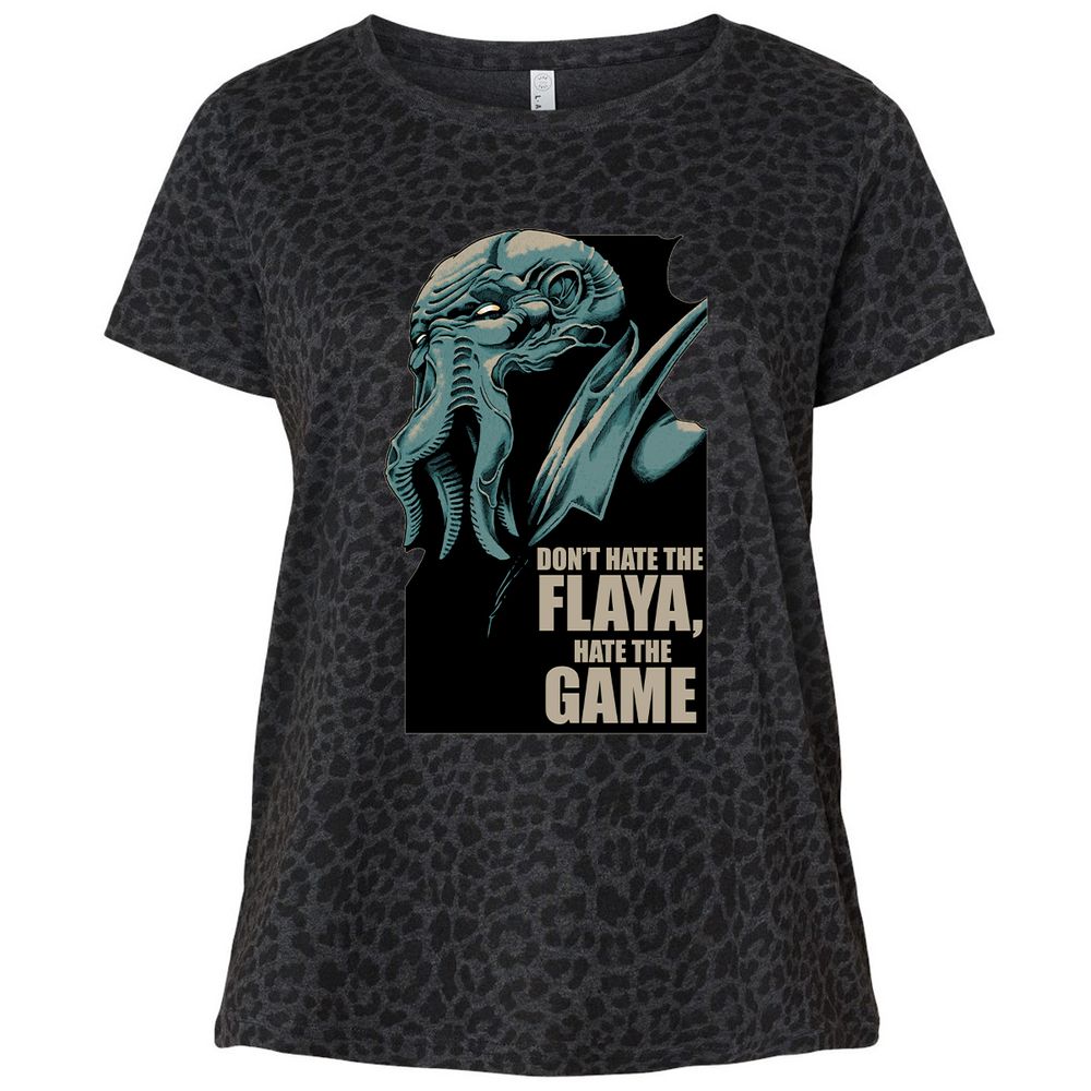 Ladies Curvy Jersey - Y9138Z7D - Black Leopard - 11