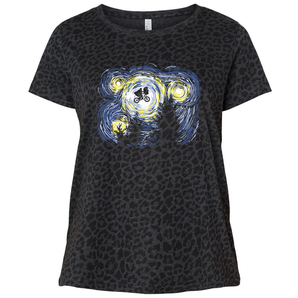 Ladies Curvy Jersey - LGF1FVMK - Black Leopard - 11