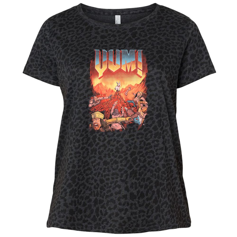 Ladies Curvy Jersey - XR5G1ZDS - Black Leopard - 11