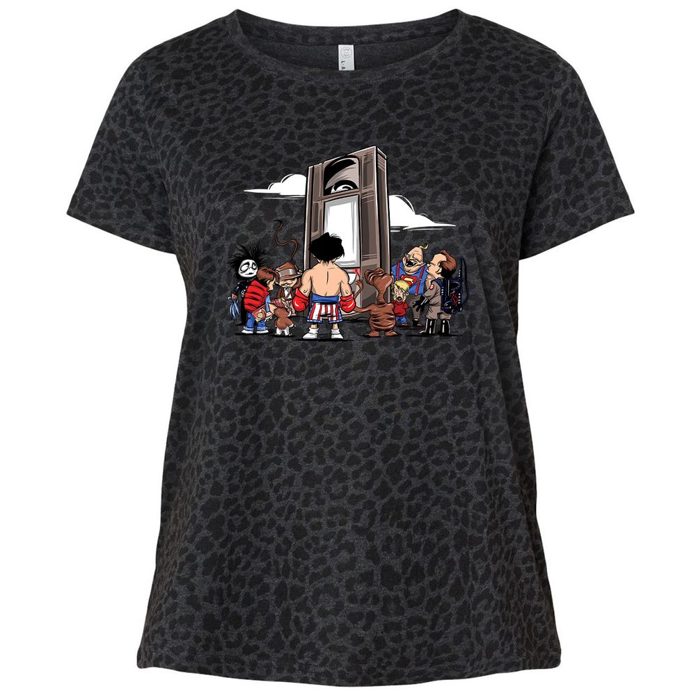 Ladies Curvy Jersey - F4C76SB5 - Black Leopard - 11