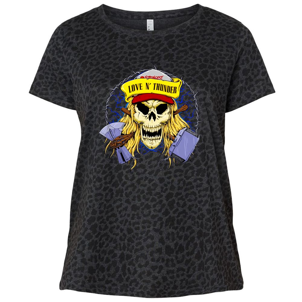 Ladies Curvy Jersey - WN7LPJDR - Black Leopard - 11