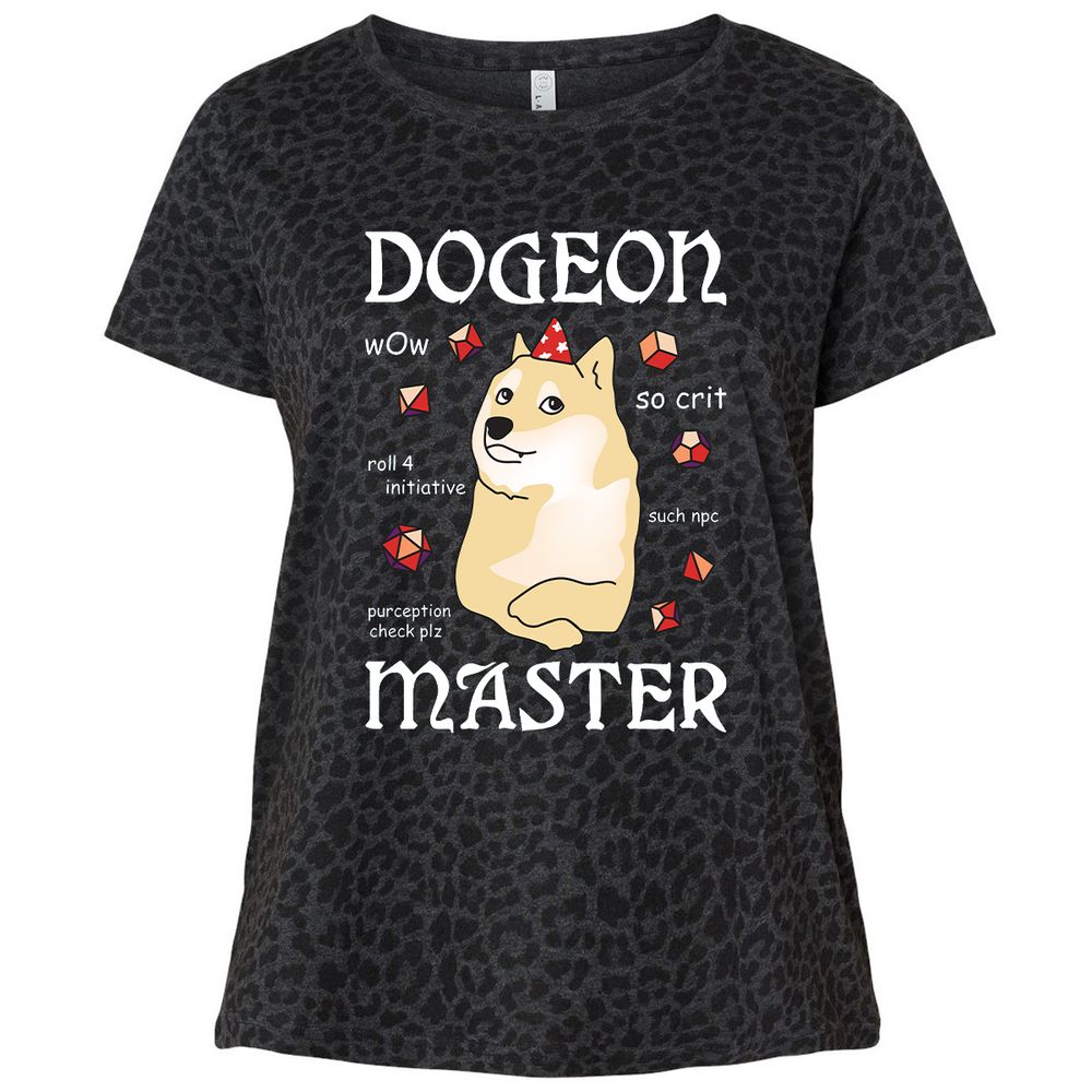 Ladies Curvy Jersey - BF1J4V67 - Black Leopard - 11