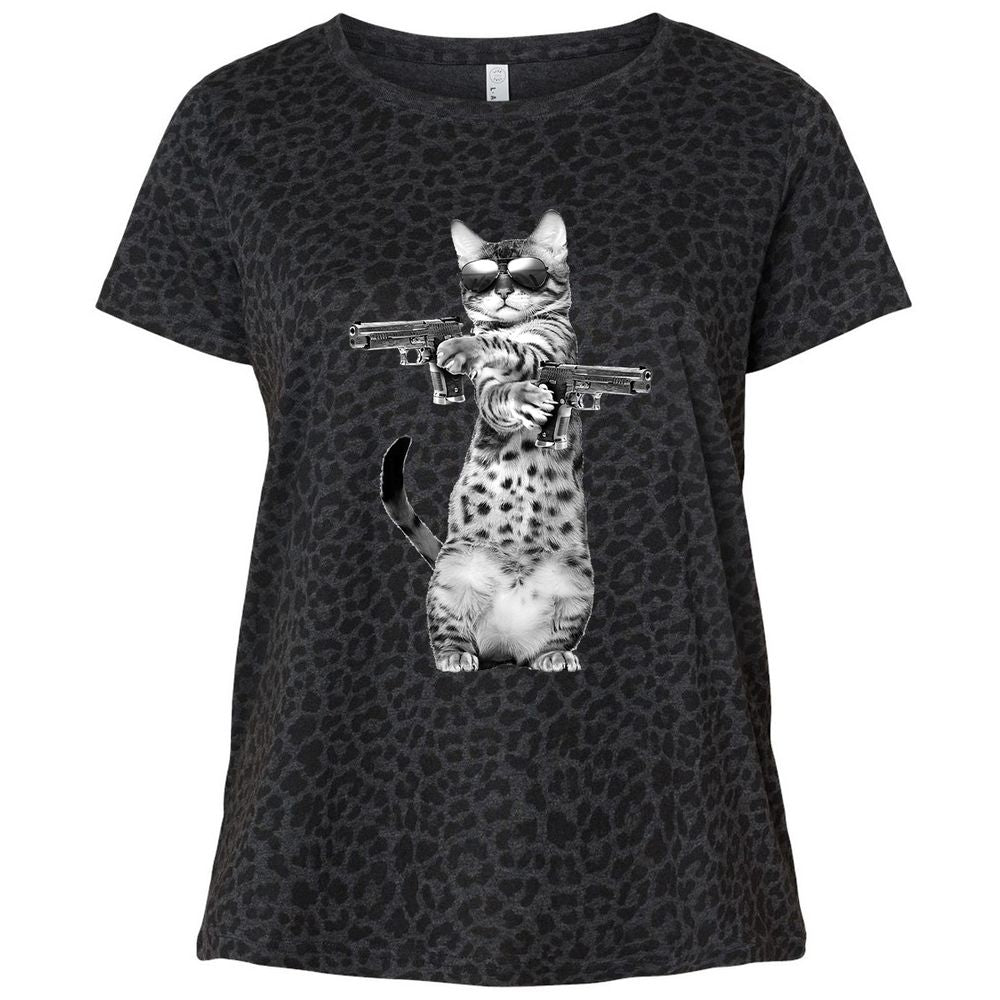 Ladies Curvy Jersey - G443LFK7 - Black Leopard - 11