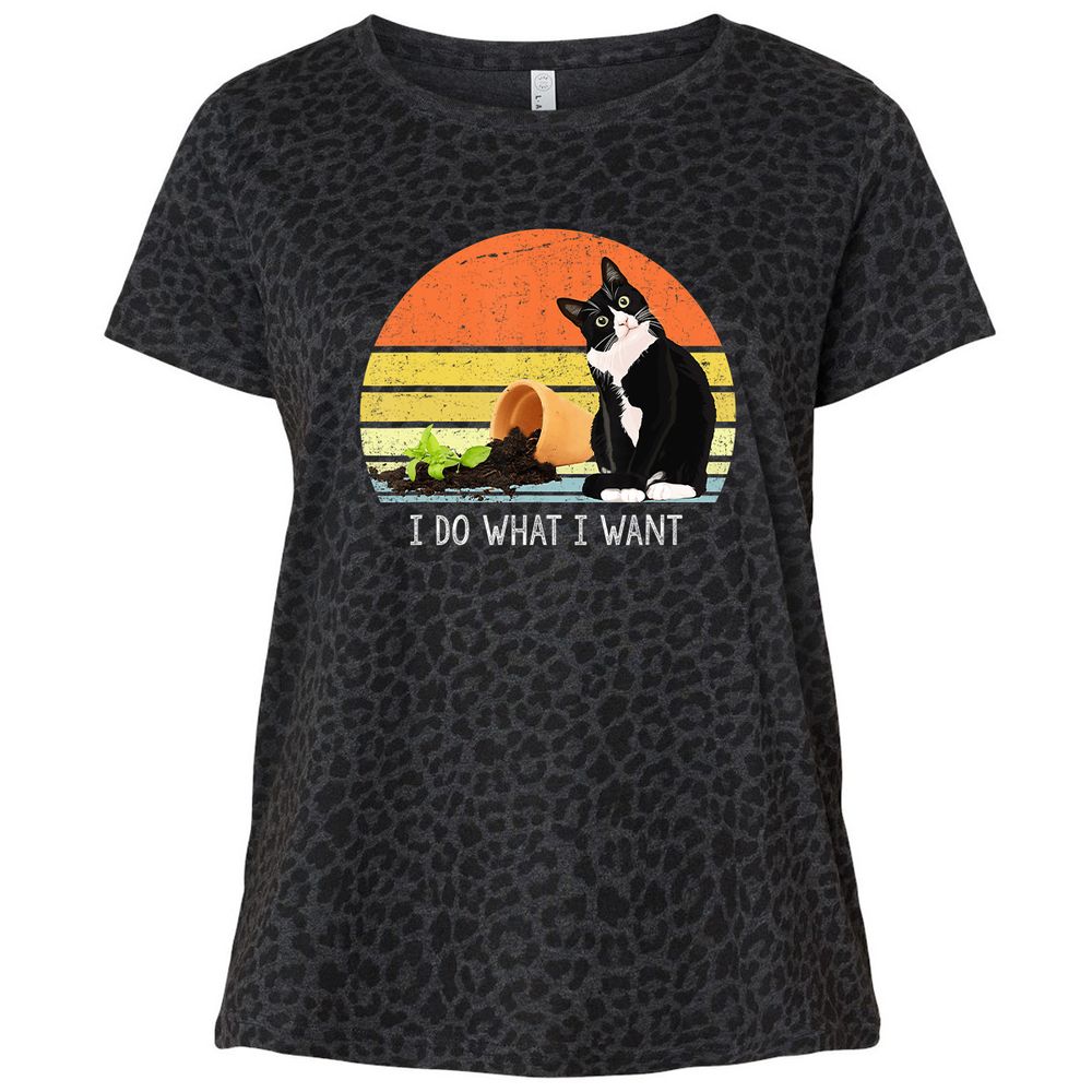 Ladies Curvy Jersey - PX226VKS - Black Leopard - 11