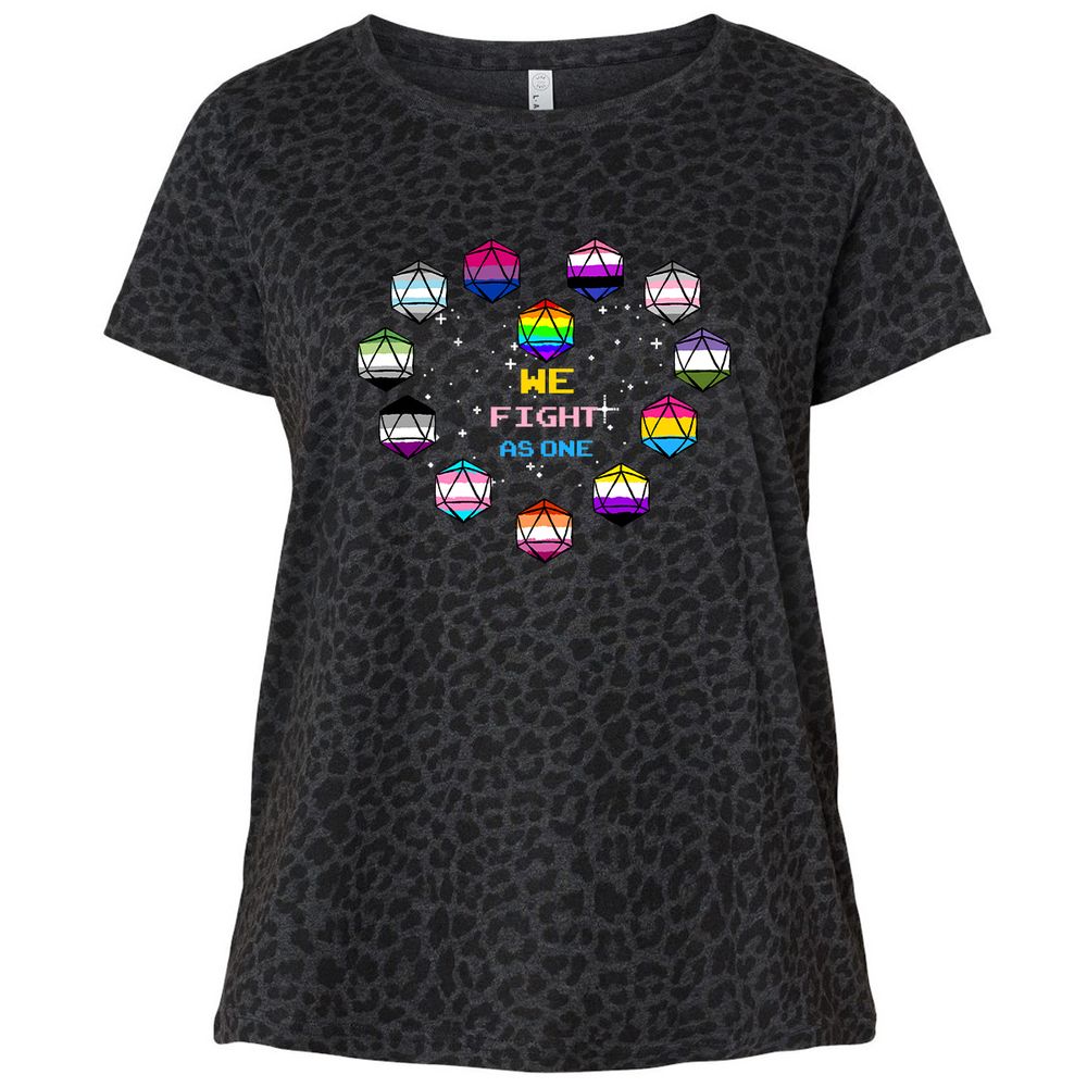 Ladies Curvy Jersey - 3VGZSR44 - Black Leopard - 11