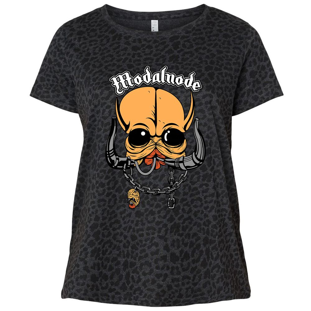 Ladies Curvy Jersey - FYDSSVLQ - Black Leopard - 11