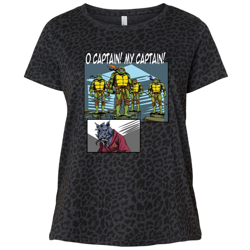 Ladies Curvy Jersey - UYETKGD5 - Black Leopard - 11