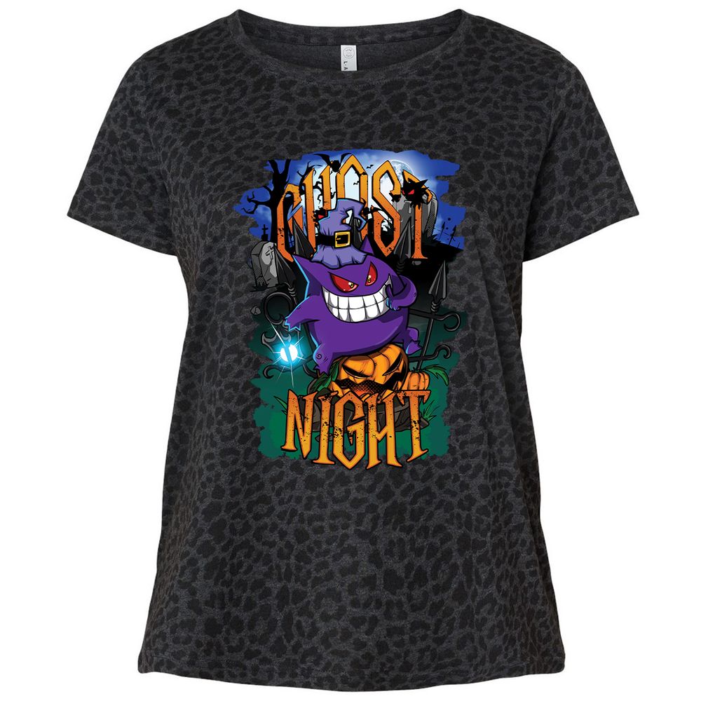 Ladies Curvy Jersey - KGTKES3U - Black Leopard - 11