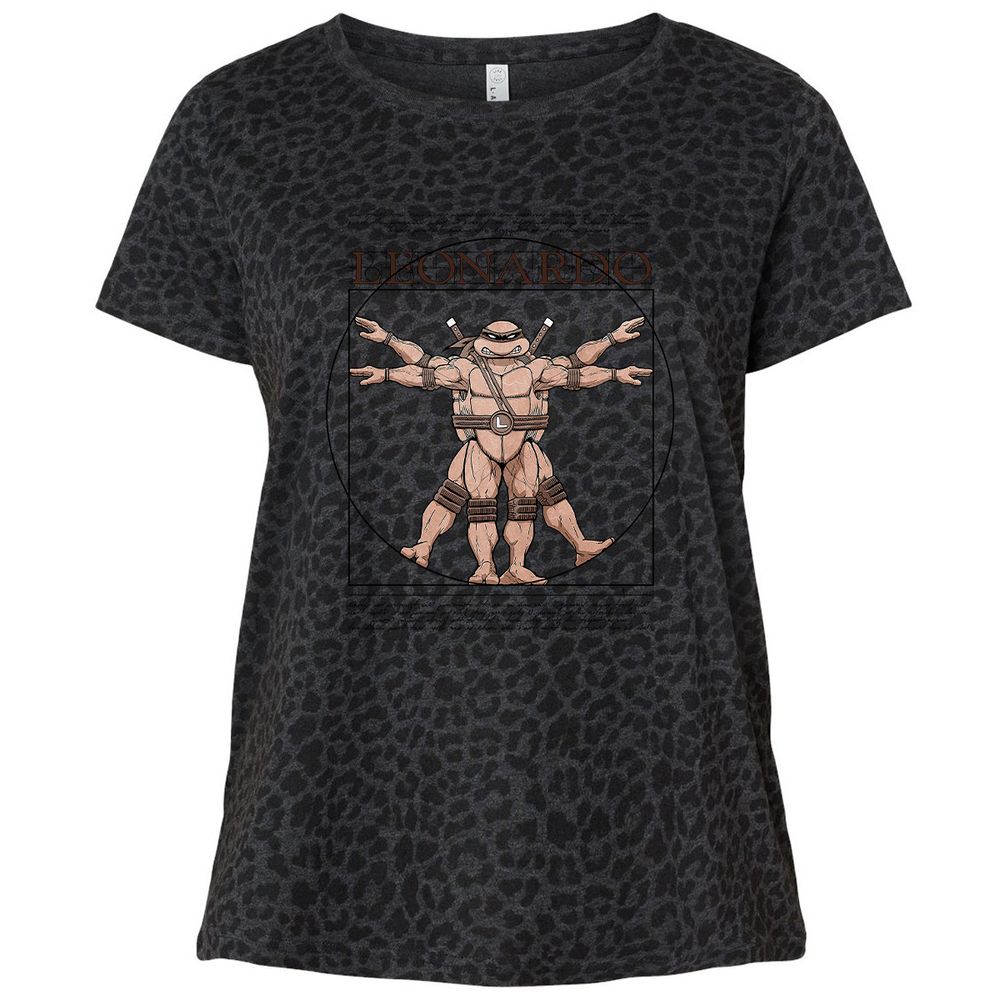 Ladies Curvy Jersey - 6PRD8VVT - Black Leopard - 11