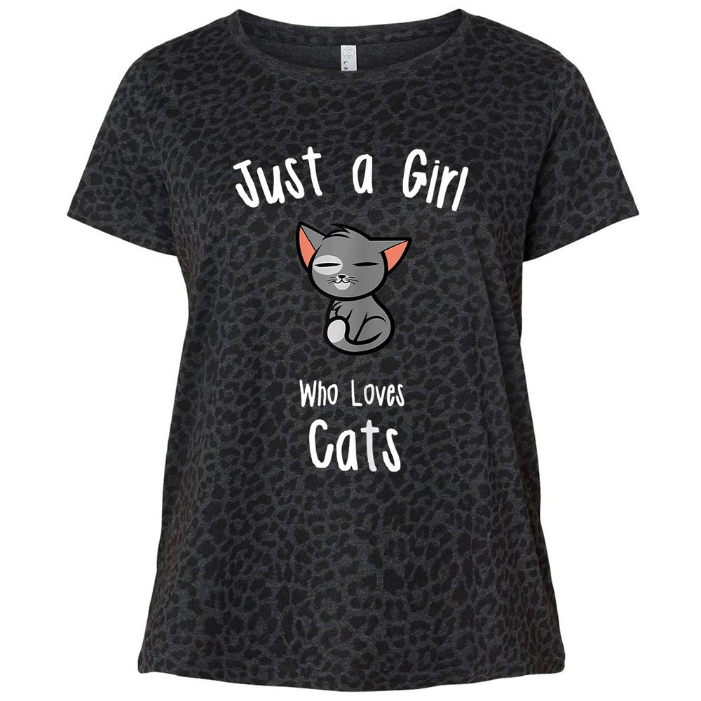 Ladies Curvy Jersey - 2GC7NGSJ - Black Leopard - 11