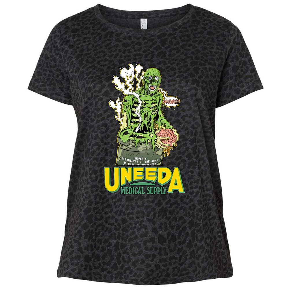 Ladies Curvy Jersey - QUF2J16R - Black Leopard - 11