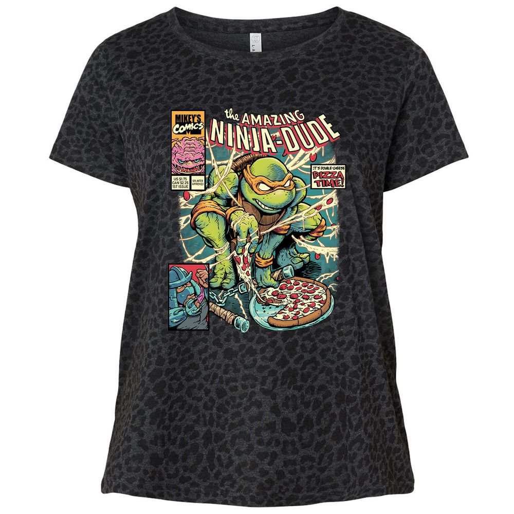 Ladies Curvy Jersey - F28MP4PY - Black Leopard - 11