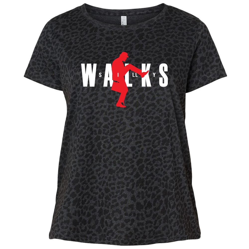 Ladies Curvy Jersey - UCG2ZL5E - Black Leopard - 11