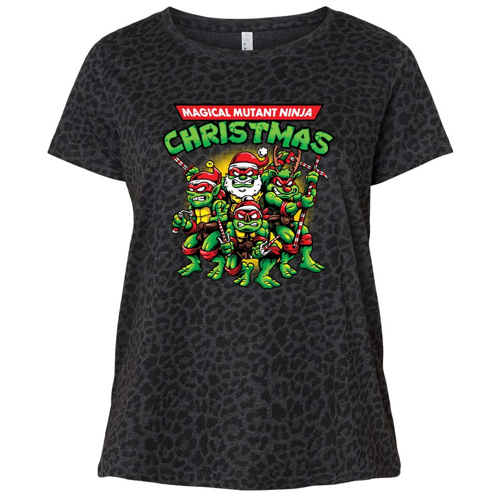 Ladies Curvy Jersey - 5SZDA4P1 - Black Leopard - 11