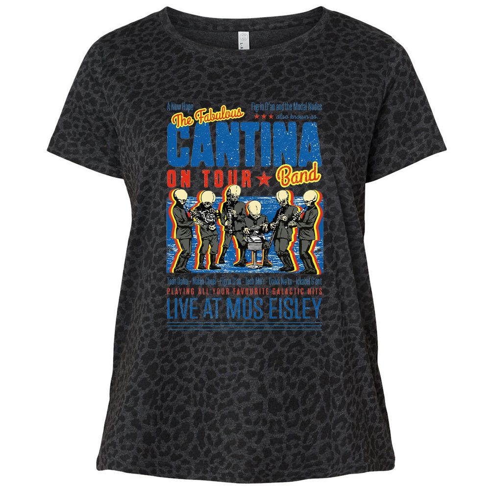 Ladies Curvy Jersey - 9VYHVBU3 - Black Leopard - 11