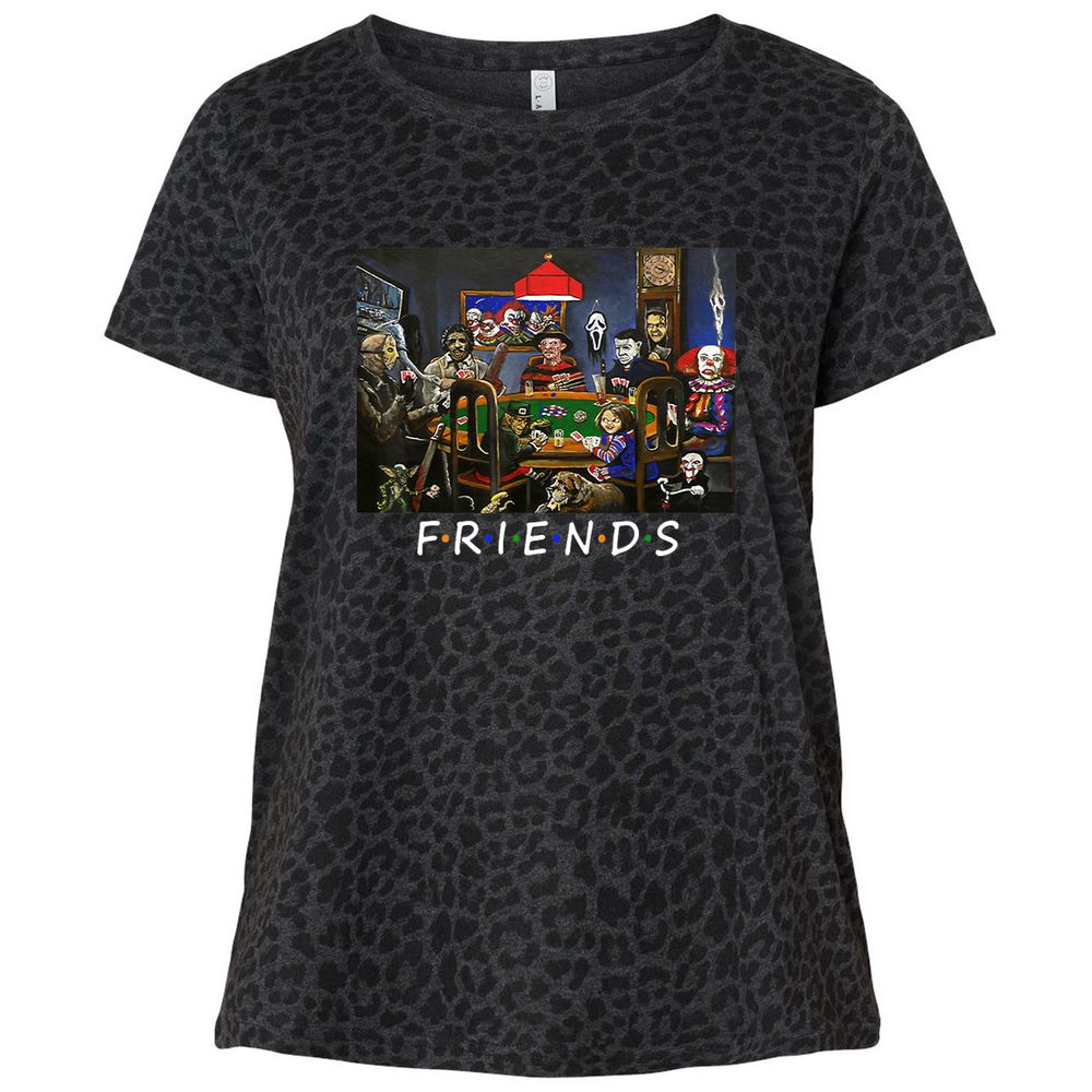 Ladies Curvy Jersey - YGCHH87G - Black Leopard - 11