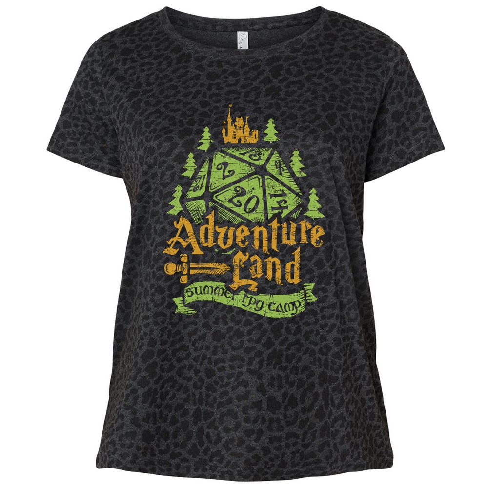 Ladies Curvy Jersey - 1M32Q12F - Black Leopard - 11