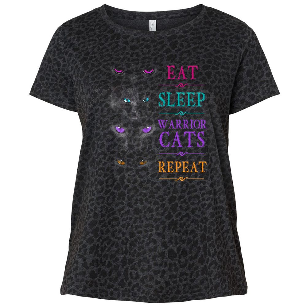 Ladies Curvy Jersey - AXAZLH6R - Black Leopard - 11