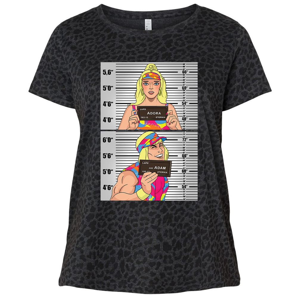 Ladies Curvy Jersey - M6A61WQ3 - Black Leopard - 11