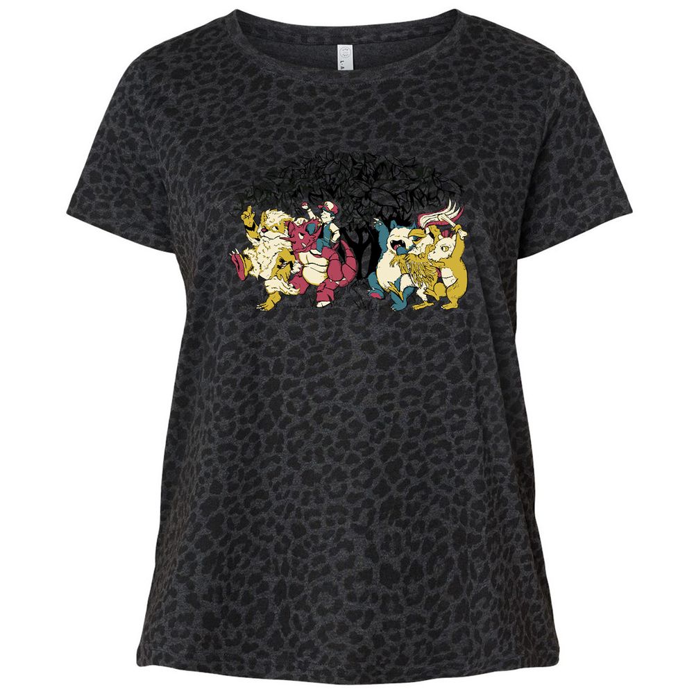 Ladies Curvy Jersey - 2GG3CN73 - Black Leopard - 11