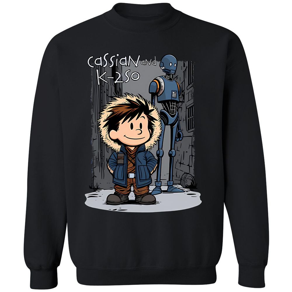 Classic Unisex Sweatshirt - VFL1D2ZN - Black - 12