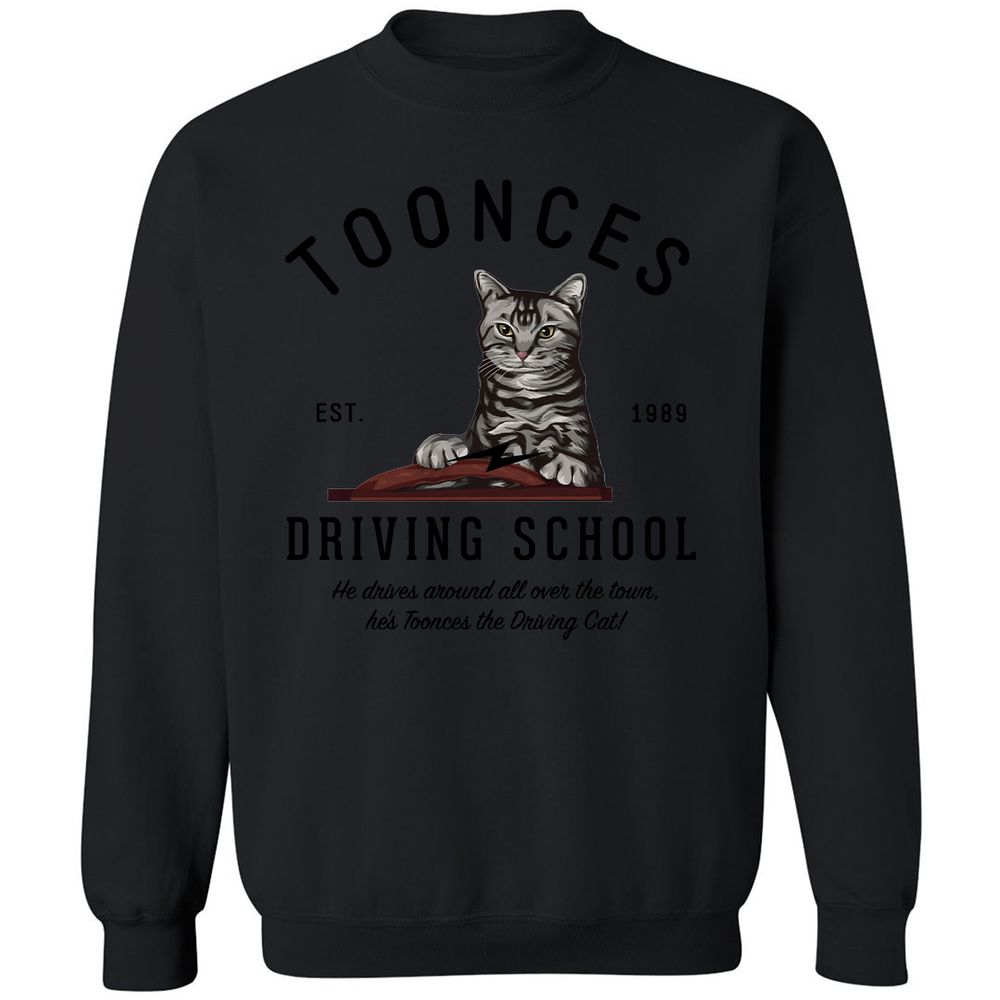 Funny Cat Driving School - Black - 12