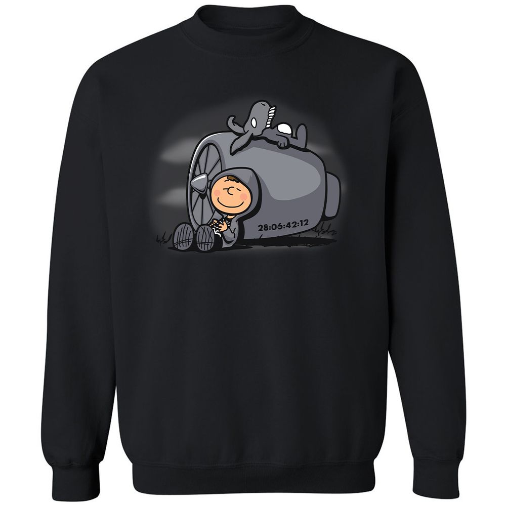 Classic Unisex Sweatshirt - NKDP985H - Black - 12