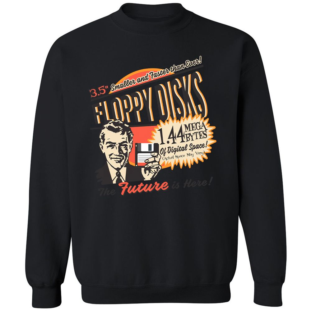 Floppy Disk Retro - Black - 12