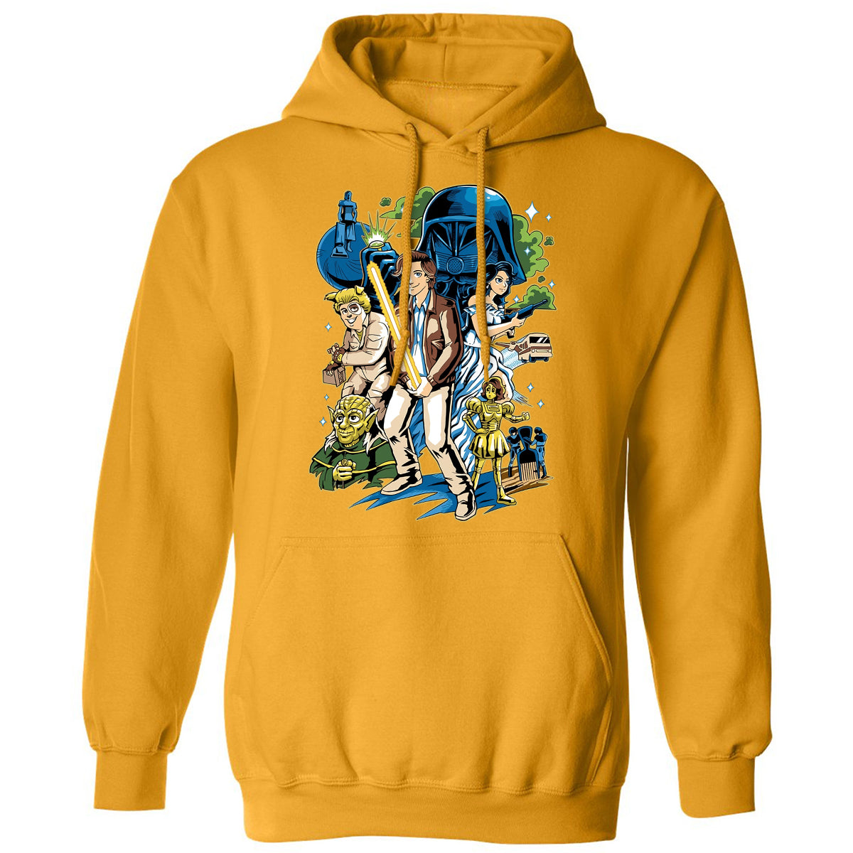 Classic Unisex Hoodie - 835GWA6P - Gold - 12