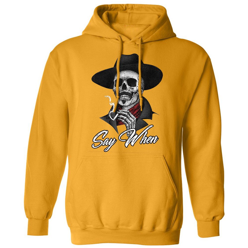 Classic Unisex Hoodie - 5P7BWHL4 - Gold - 12