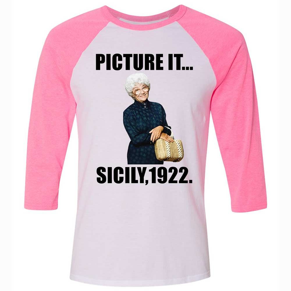 Unisex 3/4 Baseball Tee - W2ZMBZZ8 - White/Neon Pink - 12